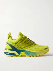 [Salomon] Salomon - Acs Pro Rubber-trimmed Mesh Sneakers - Yellow - UK 6 UK 6 Yellow