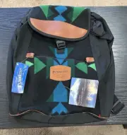 Vintage Pendleton Backpack Wool Navajo Western Aztec Native 90s Blue Green New