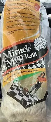 NEW - MIRACLE MOP REFILL AS SEEN ON TV SELF WRINGING ACTION COTTON LOOP MOP HEAD