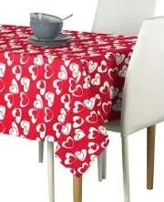 Tangled Hearts Red Signature Tablecloth Assorted Sizes