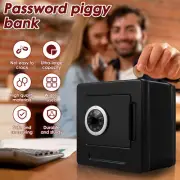 Piggy Bank Cash Box with Combination Lock Safe Storage Box Piggy Bank lecaz