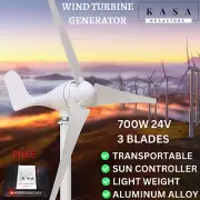 Wind Turbine Generator three Blade digital Hybrid Wind/sun Controller 700W 24V