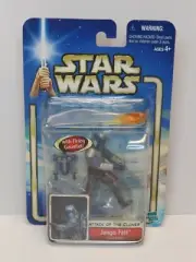 STAR WARS ATTACK OF THE CLONES ACTION FIGURE - JANGO FETT FINAL BATTLE