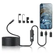 Endoscope Camera with Light,1920P HD Borescope Tools with 8 Adjustable LED Li...
