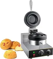 Commercial Burger Waffle Maker Machine Electric Panini Press Maker Waffle Machine Donut Ice Cream Dessert Maker Nonstick