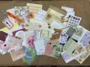 Junk Journal Scrapbooking Ephemera Lot/ Junk journal supplies/ 75 Random Pieces