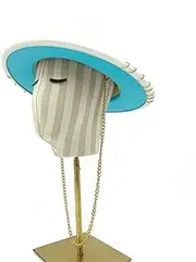 [Hcclijo] Men's Fedora Adult Punk Jazz Hat and Winter Women's Metal Chain Hat