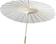 [OATIPHO] Blank Oil Paper Umbrella Diy Paper Parasol 60cm Diameter Wood Paper Material Personalized Painting Graffiti Boys and Girls-friendly