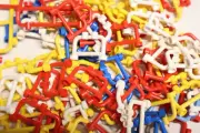 15 (5 of Each Color) Lego Red, White, Yellow Bar 1x4x2 with Open Stud Inv 312