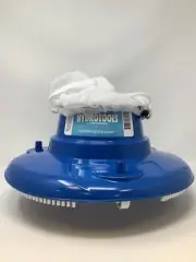 Hydrotools By Swimline Blue Round Portable In Built Wheels Venturi Leaf Bagger