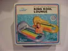 sealed 1998 Inflatable KING KOOL LOUNGE Pool Raft GREY Intex Wet Set FREE SHIP