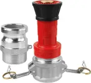 Fire Hose Nozzle1-1/2 inch NPSH Heavy-Duty Industrial Fire Hose Constant Flow...