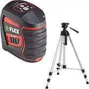 FLEX Self Levelling Cross Line Laser ALC 2/1-G/R + LKS 65-170 F 1/4 - Includes Tripod (Weight 2.87 kg, Accuracy ± 0.3 mm/m, Li-ion Battery 3.7 V/1200 mAh) 530443