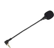 Tiny Mic - 3.5 mm Headset Microphone | Flexible Dynamic Mic, 3.5 mm Helmet Microphone, Game Microphone, Headphones Mic Replacement for Traveling, Working Outdoors