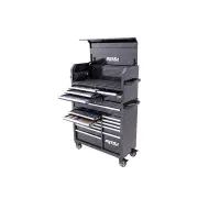 SP Tools 300Pcs Sumo Ser Power Hutch Toolkit - Metric/SAE 18 Drawer Black Foamed