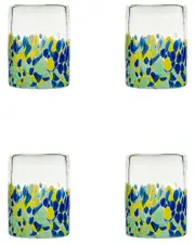 10 Strawberry Street Set of 4 Mazatln DOF Mexican Glasses