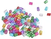 100pcs Pro Hair Cuffs Aluminum Dreadlock Beads For DIY HairStyle Braids Tail