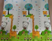 Children's Activity Playmat - thick foam, reversible, wipeable 200x180x1cm