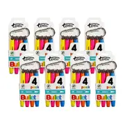 32pc Texta Non-Toxic Bullet Highlighters Yellow/Pink/Orange/Blue on Carabiner