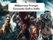 Midjourney Prompt - Action Selfie Photography, Sports Men Women Man Woman
