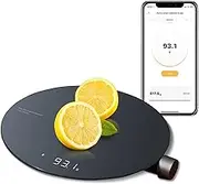 HOTO Digital Multifunction Meat Food Scale with Bluetooth, 0.1g/3kg, Kitchen/Coffee Scale with LCD Display for Baking, Cooking, Support g, ml, oz, lb: oz as Units