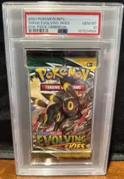 Pokemon Evolving Skies Umbreon Art Authentic Sealed Booster Pack PSA 10 Gem Mint