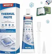 Miioto Cooling Paste, Cooling Paste CPU, CPU Thermal Paste, Resistant to high and Low temperatures, Suitable for Cooling Components Such as Refrigerator, CPU, Gpu, Memory -200 g (White)