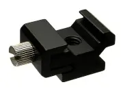 One Hiro Metal Cold Shoe Flash Adapter With 1/4"-20 Thread NEW
