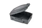 Arlec 5 Outlet Polypropylene Weatherproof Electrical Enclosure Lockable Box Black