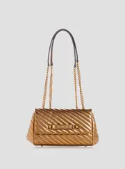 GUESS Women's Gold Sela Crossbody Bag