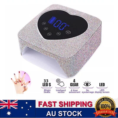 AU 72W UV LED Nail Lamp Dryer Gel Polish Light Manicure Salon Curing