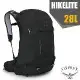 【OSPREY】新款 HIKELITE 28 專業輕量多功能後背包/雙肩包(附防水背包套+水袋隔間+緊急哨+反光標誌)黑