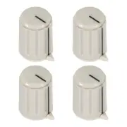4pcs, 4mm Potentiometer Control Knobs For Electric Guitar Volume Tone Knobs Gray