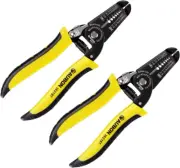 2-Pack 10-22 AWG Wire Stripper, Wire Cutter, Gauge Stripper, Wire Stripping Tool