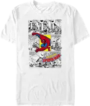 Spider-Man Comic Book Panels Marvel Comics T-Shirt