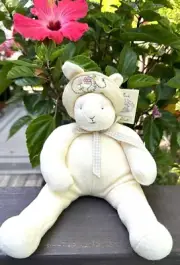 Hallmark Bunnies by the Bay Baylee Plush Animal Stuffed Rabbit w Hat NWT 0081