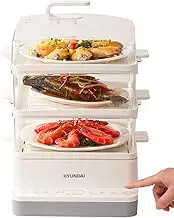 Multi-Function Reservation Breakfast Function Electric Steamer, Visual Three-Layer with Anti-Scalding Handle 5H Heat Preservation 18L Large Capacity Electric Steamer