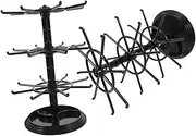 Alasum 2pcs Keychain Hanger Jewelry Rack Organizer for Jewelry Rotating Necklace Holder Jewelry Organizer Stand Earring Holder Organizer Key Organizer Keychain Earrings Plastic Black