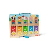 Melissa & Doug Daily Routines Chart Kids/Childrens Interactive Play Toy 3y+