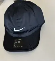 Nike Dri Fit Hat Size M /L Featherlight Club Cap FB5682-010 Black NWT