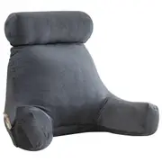 Back Rest Pillow Neck Lumbar Bed Backrest Reading Support Chair Cushion Grey AUS