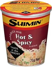 Suimin Cup Noodle, Hot and Spicy, 70g x 12