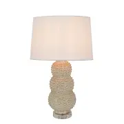 [Florabelle Living] Sea Urchins Ceramic Table Lamp Base Cream