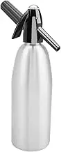 Soda Siphons,Fashionable Attractive Alloy Soda Water Bottle Cup with Pressure Regulator (Silver)