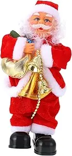 UPKOCH 1pc Window Decor Plush Christmas Decorations Electric Christmas Dolls Xmas Ornaments Decorations Ornament Xmas Santa Claus Dolls Photography Prop Electric Dancing Fabric Red