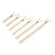 5 YKK Pants Zippers Silver Nickel Metal Zipper, Dyeable Natural Cotton Tape