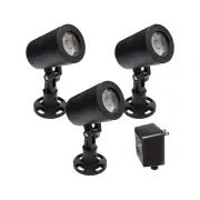 Half Off Ponds (3) 9-Watt Color Changing Black Fountain Light Kit 100' QD Cord