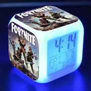 SCSYV Fortress Night Alarm Clock Fortnite Competitive Shooting Game Colorful mood LED alarm clock