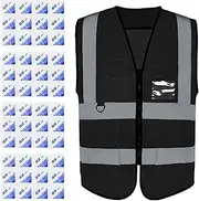 Safety Vest - Security Vest With Ice Bag Heat Protection - Comfortable Construction Vest, Safety Vests With Pockets for Summer Outdoor Sports Or Work