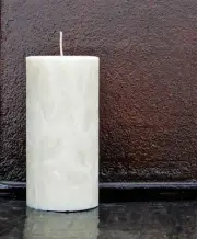 40hr PATCHOULI & MUSK Strong Scented NATURAL Sustainable Wax CANDLE Ivory Cream